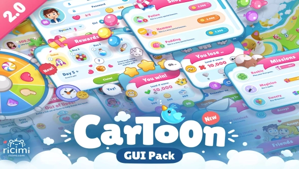 Cartoon GUI Pack v2.0.1