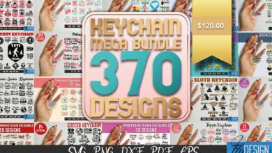 Keychain SVG Mega Bundle