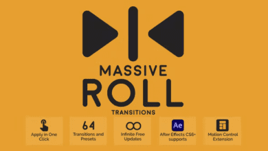 Videohive Massive Roll Transitions 44865294