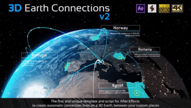 Videohive - 3D Earth Connections V2 - 23573012