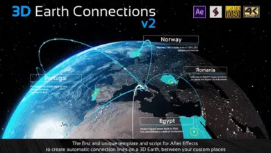 Videohive - 3D Earth Connections V2 - 23573012