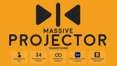 Videohive - Massive Projector Transitions - 44957032
