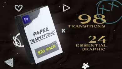 Videohive - Paper Transitions Big Pack 43982024