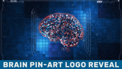 Videohive Brain Pin-Art Logo Reveal 44639127