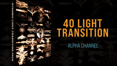 Videohive - Light Lines Transition Pack - 44936443