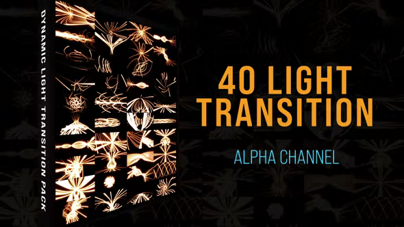 Videohive - Light Lines Transition Pack - 44936443
