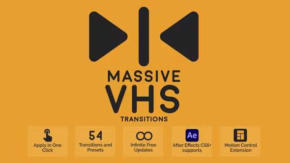 Videohive Massive VHS Transitions 45032086