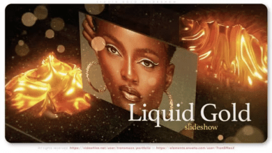 Videohive - Liquid Gold Slideshow - 45074610