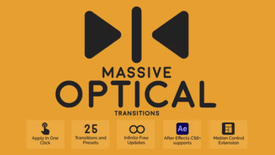 Videohive - Massive Optical Transitions - 45156572 - Project & Script for After Effects