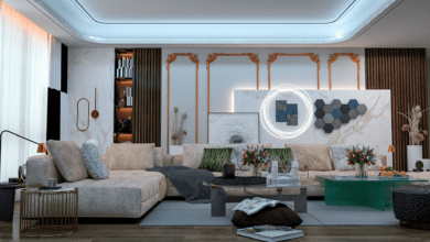 Neoclassic Living Room Interior Vray6 for c4d 2023