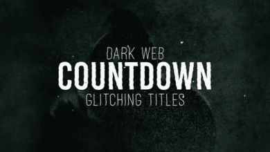 Dark Web Countdown Glitching Titles 1306893