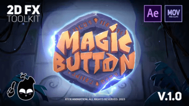 Videohive - Magic Button - 2D FX animation toolkit [After Effects + Pre-rendered clips] - 42981314