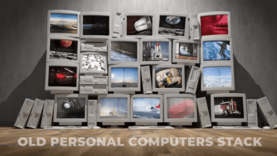 Videohive - Old Personal Computers Stack - 24117296