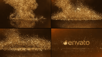 Videohive - Gold Rain Luxury Logo Reveal - 39848798