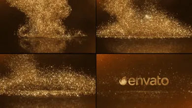 Videohive - Gold Rain Luxury Logo Reveal - 39848798
