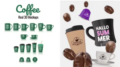 Videohive - Coffee Real 3D Mockups - 45571616