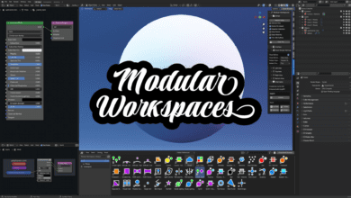 Blender Market - Modular Workspaces v1.5.0 & Assets
