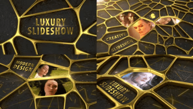 Videohive - 3d Luxury Golden Slideshow - 43968995