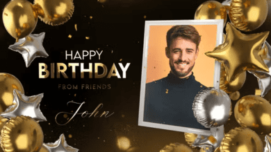 Videohive - Happy Birthday Golden Style 39783903