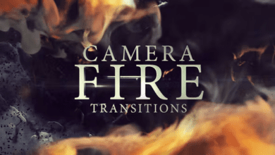 Videohive - Camera Fire Transitions - 45851952