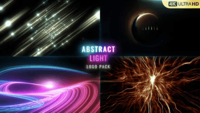 Videohive - Abstract Light Logo Pack 45316645