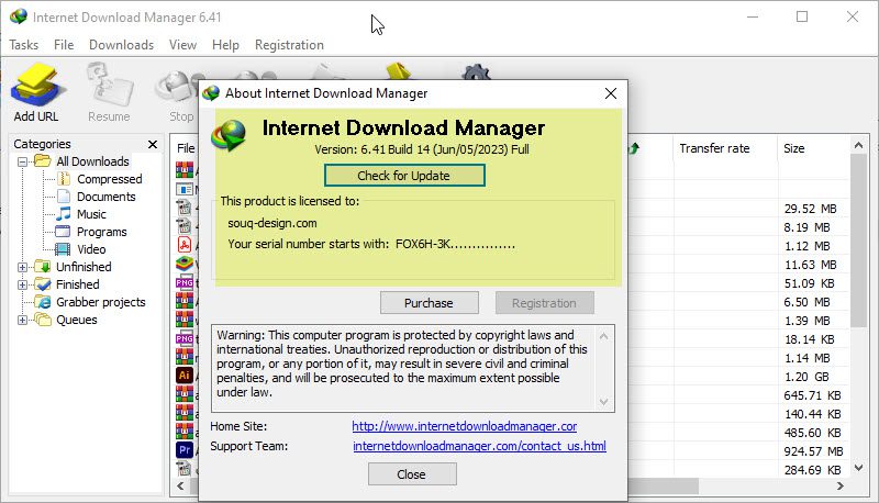 اصدار جديد Internet Download Manager v6.41 Build 14 مفعل مدى الحياة