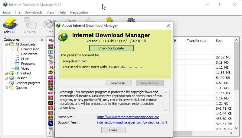 اصدار جديد Internet Download Manager v6.41 Build 14 مفعل مدى الحياة