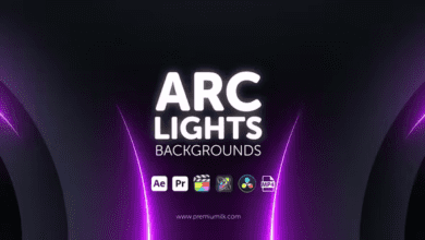 Videohive - Arc Lights Backgrounds - 46253292