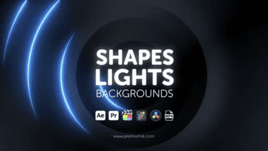 Videohive - Shapes Lights Backgrounds - 46327985