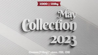 3DDD - 3DSky Pro 3D-Models Collection May 2023