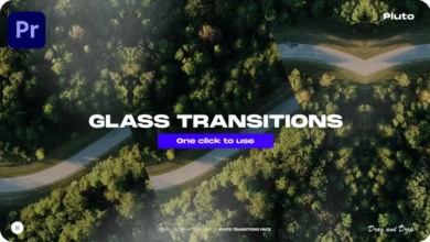 Videohive Glass Transitions For Premiere Pro 45161441