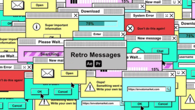 Videohive Retro Messages 45981167