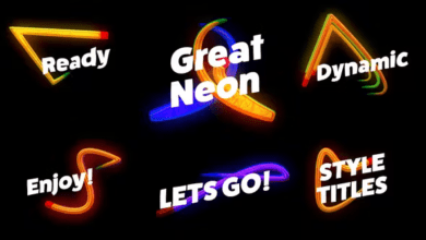 Videohive - Neon Big Titles 45239144