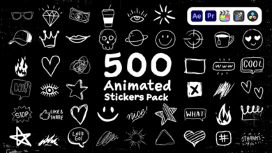 Videohive - Animated Stickers Pack - 43507218