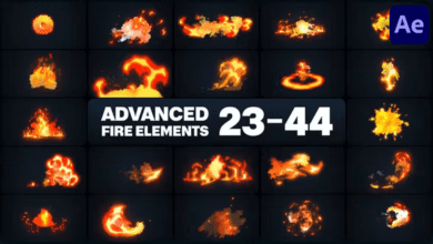 Videohive Advanced Fire Elements for After Effects 46302571