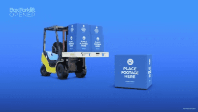 Videohive - Box Forklift Opener - 46535705