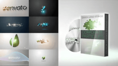 Videohive - Quick Logo Sting Pack 02: Corporate Particles 46339301