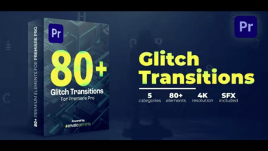 Videohive - Glitch Transitions 46854972