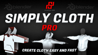 [Blender] Simply Cloth Pro 2.4.2