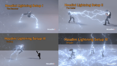 Houdini All combined Lightning Setups