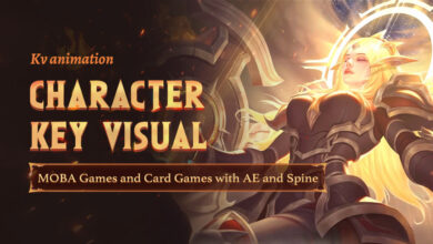 WIngfox Character Key Visual of MOBA Games and Card Games with AE and Spine with Xiao Qi