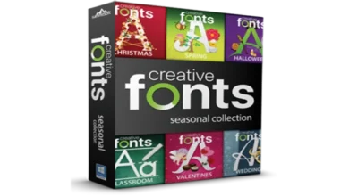 حزمة الخطوط Summitsoft Seasonal Fonts Collection 2022 محدثة