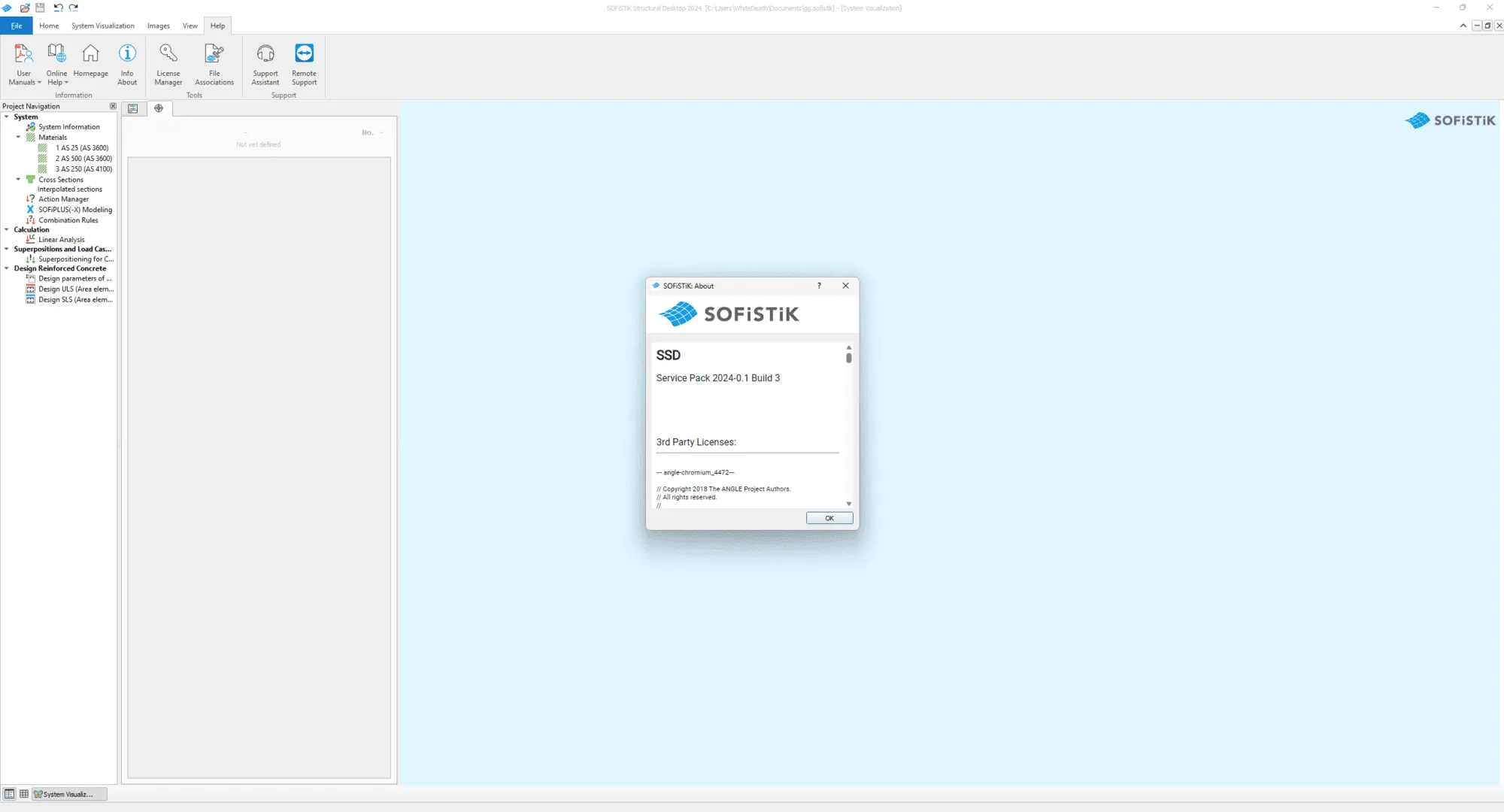 SOFiSTiK Structural Desktop 2024.0.1 SP0 Build 3 (x64)