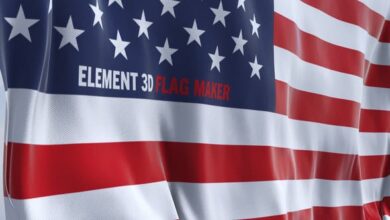 Videohive - Element 3D Flag Maker - 48202447