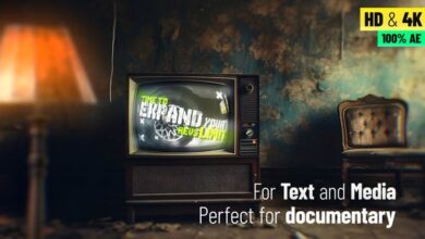 Videohive Old TV Screen Mockup 48269229