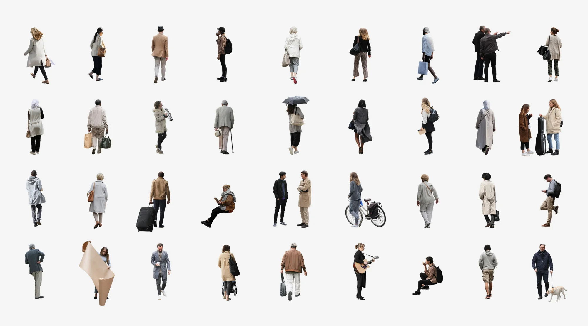 Studio Esinam - Large Collection of 2D Cutout People