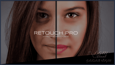 جميع اضافات وملحقات لوحة التجميل للفوتوشوب Retouch Pro