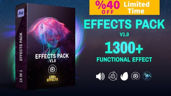 Videohive - Effects Pack V2.0 - Transitions ,Effects ,Footages and Presets and more - 45891082