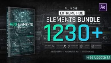 Videohive - Extreme HUD Elements Bundle 1200+ 44273741