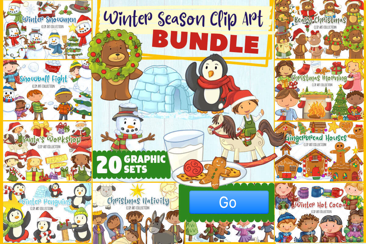 Winter Season Clip Art Bundle